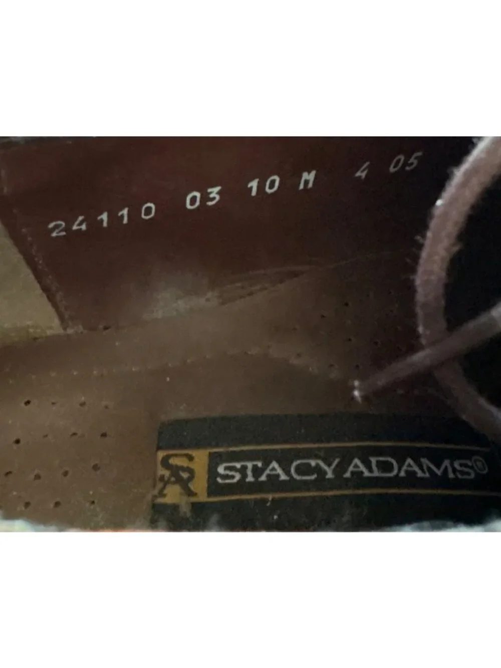Stacy Adams Mens Brown Leather Oxford Dress Shoes Size 10M